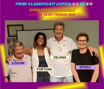 Vincitori del torneo del 18 settembre 2025