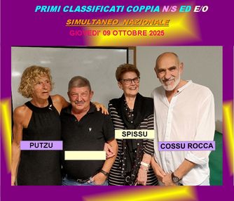 Vincitori del torneo del 9 ottobre 2025