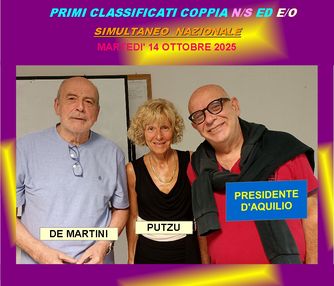 Vincitori del torneo del 14 ottobre 2025